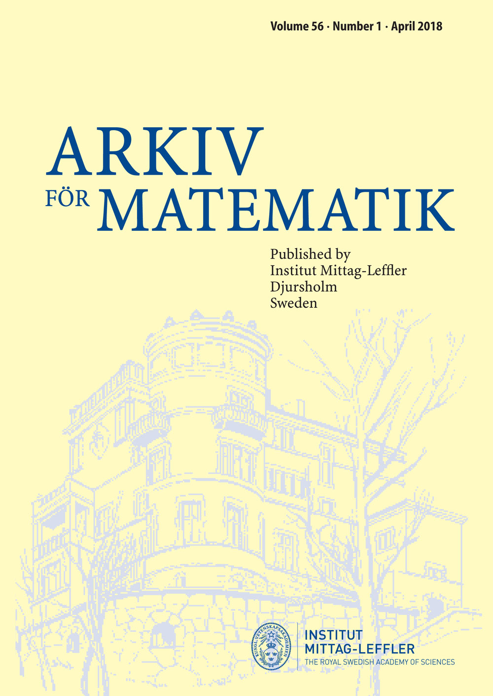 Arkiv för Matematik cover